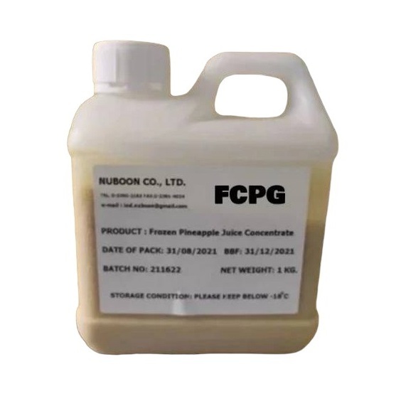 Nuboon น้ำสับปะรดข้น​แท้ จากธรรมชาติ​ไม่มีสารปรุงแต่ง แพค 5 กก. (FCP1)