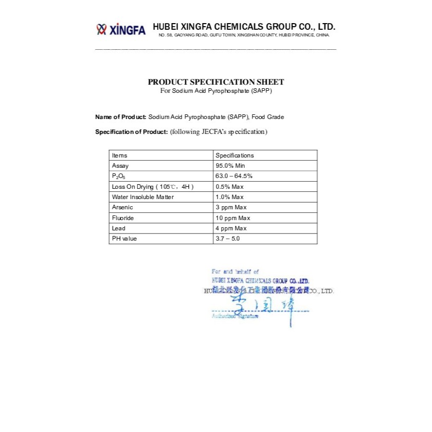 TFAC | โซเดียม แอซิด ไพโรฟอสเฟต SODIUM ACID PYROPHOSPHATE (SAPP) สารทำให้ฟู ขนาด 1000 กรัม S027.1:MK - รูปที่ 3