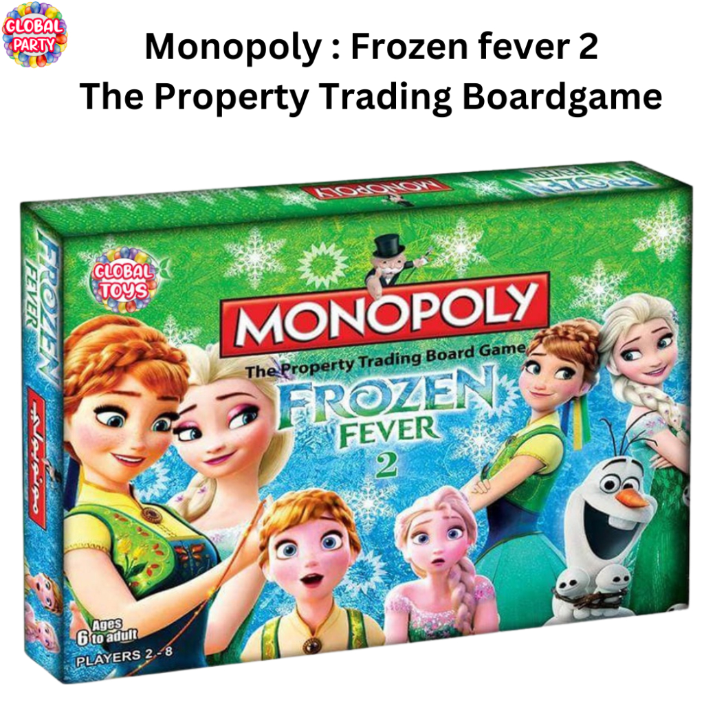 Monopoly : Frozen fever 2 เกมเศรษฐี เอลซ่า  Boardgame บอร์ดเกม (ภาษาอังกฤษ) พร้อมส่งด่วนในไทย