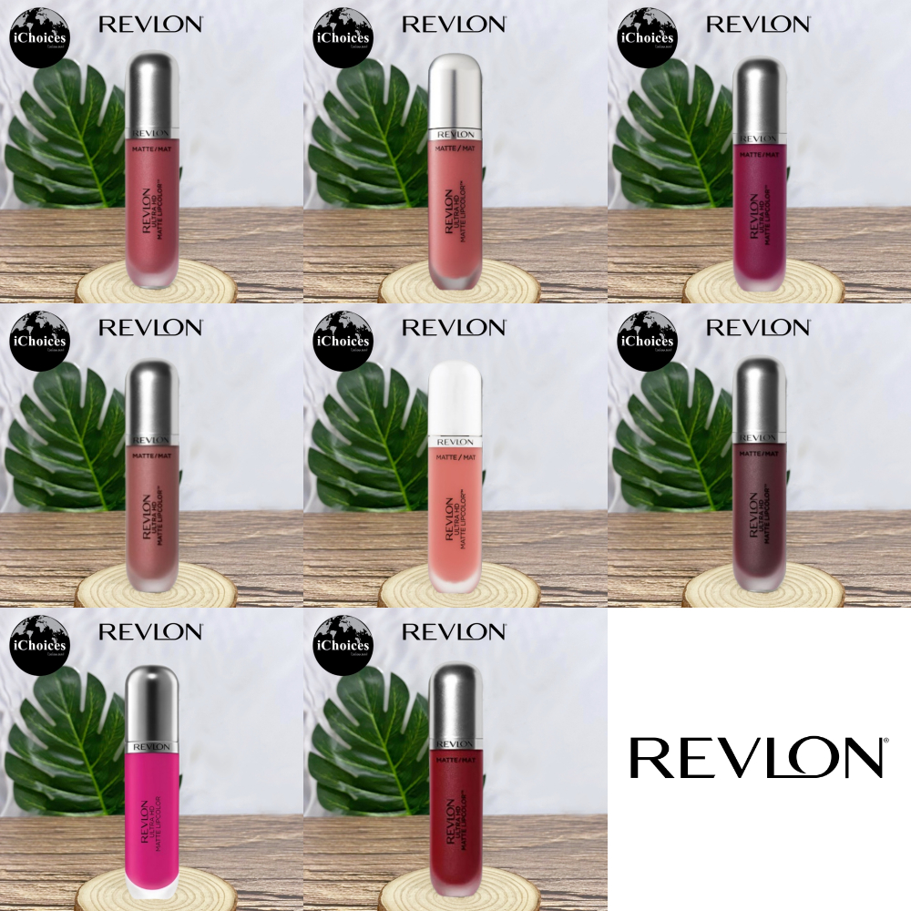 [Revlon] Ultra HD Matte Lipcolor, Matte 5.9 ml เรฟลอน ลิควิดลิปสติก เนื้อแมท อัลตร้า เอชดี แม็ท ลิป คัลเลอ