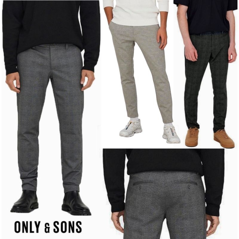 กางเกงขายาว ONLY & SONS ONSMARK CHECK PANTS