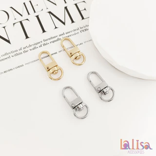 ตะขอคอหมาโลหะผสม อุปกรณ์ตกแต่งกระเป๋า ตะขอคอหมาก้ามปูตัวยู Alloy Dogclips (C-2-A+B,QN-MK11,16)