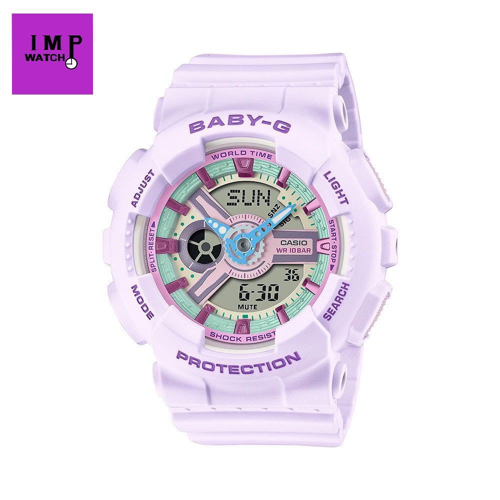 นาฬิกาผู้หญิง CASIO BABY-G รุ่น BA-110XPM-6ADR ของแท้ประกันศูนย์ CMG 1 ปีใหม่ล่าสุด