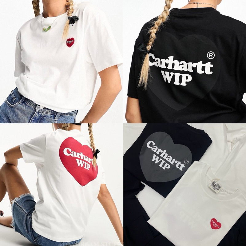 💫พร้อมส่ง💫Carhartt Wip T-shirt • เสื้อยืดคอกลม ดีเทล ปักอก สกรีนหัวใจด้านหลัง ผ้าคอทตอนนุ่มใส่สบาย แ