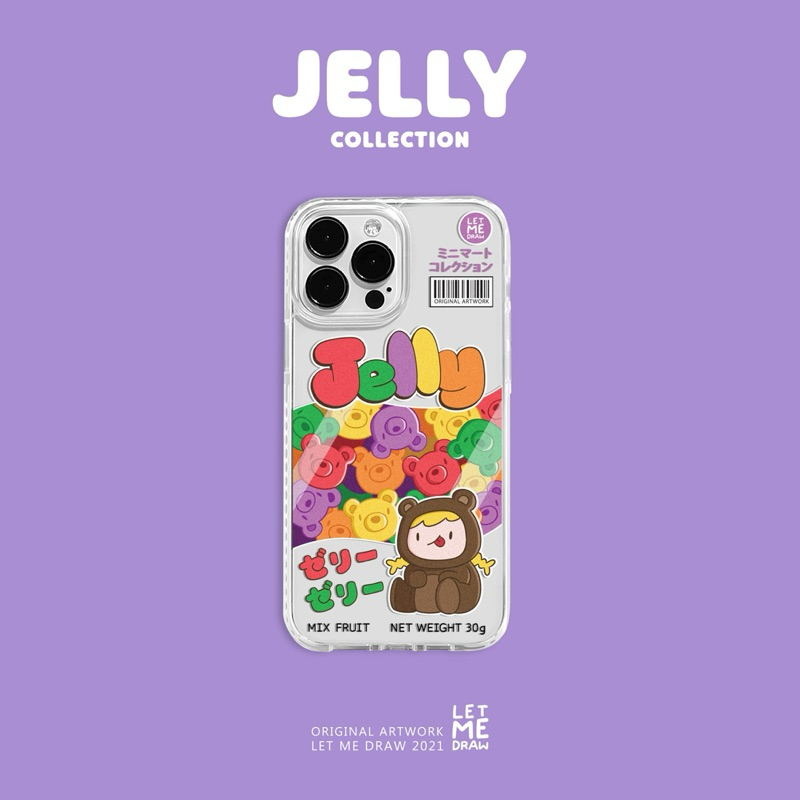 Letmedraw Case ลาย “JELLY” MINIMART COLLECTION *แจ้งรุ่นและสีของโทรศัพท์ทางแชท*