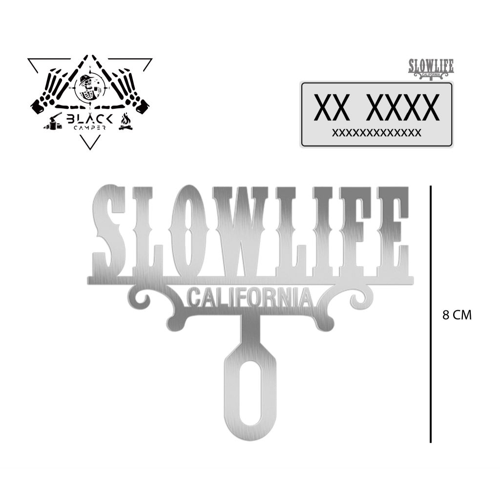 License Plate Topper Volkswagen Stainless vintage แผ่นติดป้ายทะเบียนสแตนเลท วินเทจ โฟล์คสวาเกน - รูปที่ 2