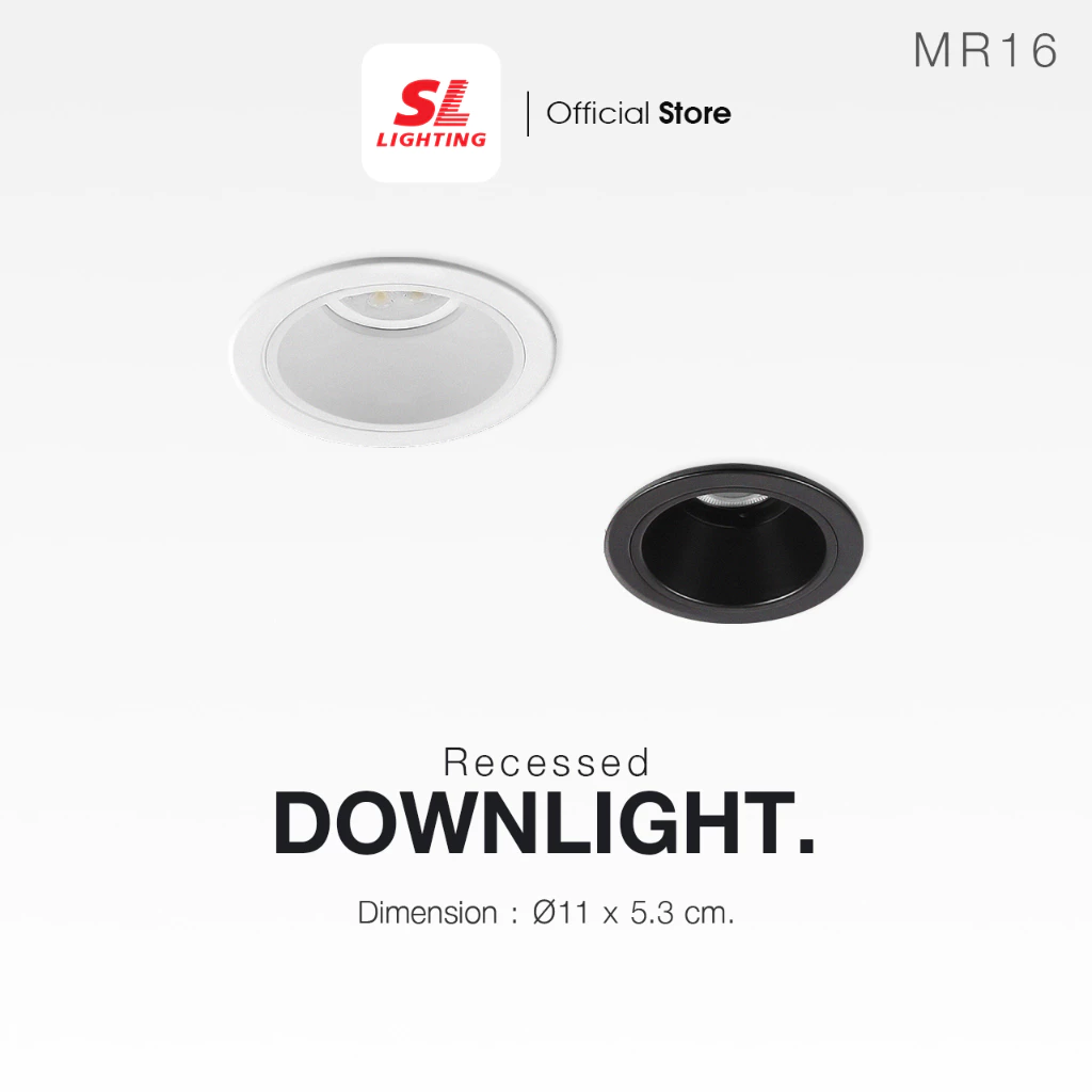 SL LIGHTING | Recessed Downlight โคมไฟดาวน์ไลท์ฝังฝ้า ขั้ว GU5.3 รุ่น SL-6-578