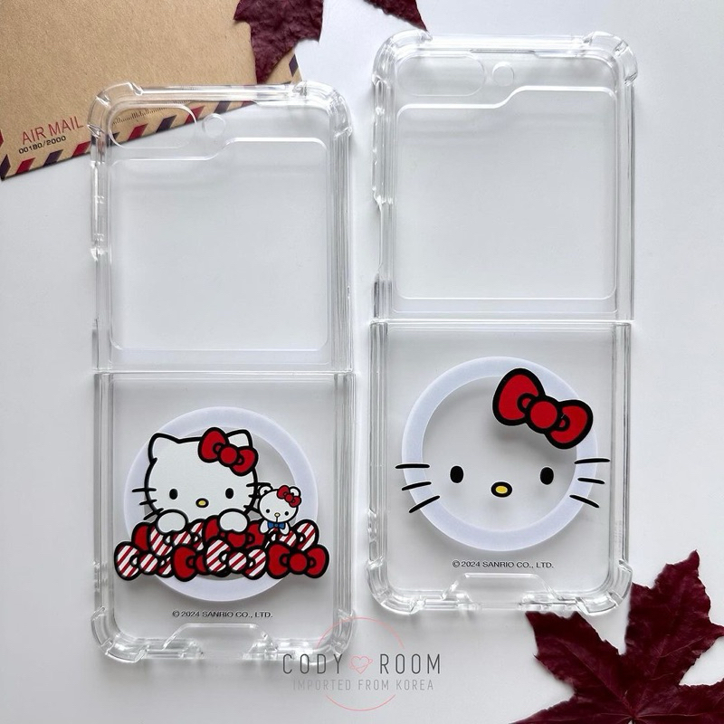 ❣️พร้อมส่ง Z Flip 6 / 5❣️ Hello Kitty Clear Case
