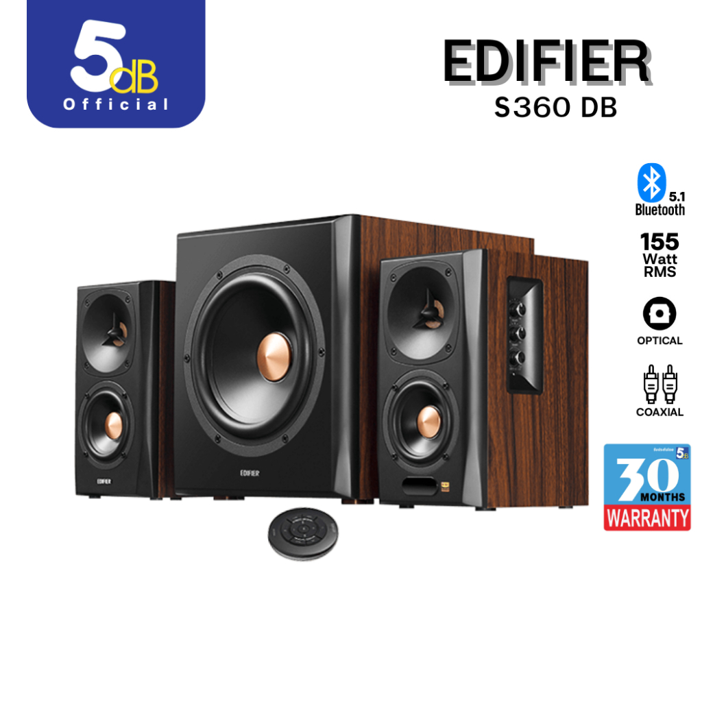 EDIFIER S360DB Active Speaker ลำโพงบูลทูธ 2.1 รับประกันศูนย์ไทย30เดือน