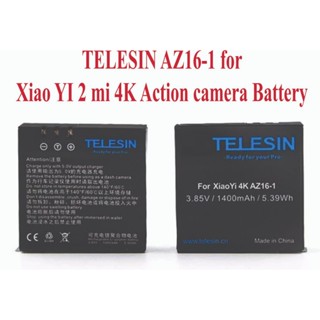 TELESIN AZ16-1 for Xiao YI 2 mi 4K Action camera Battery