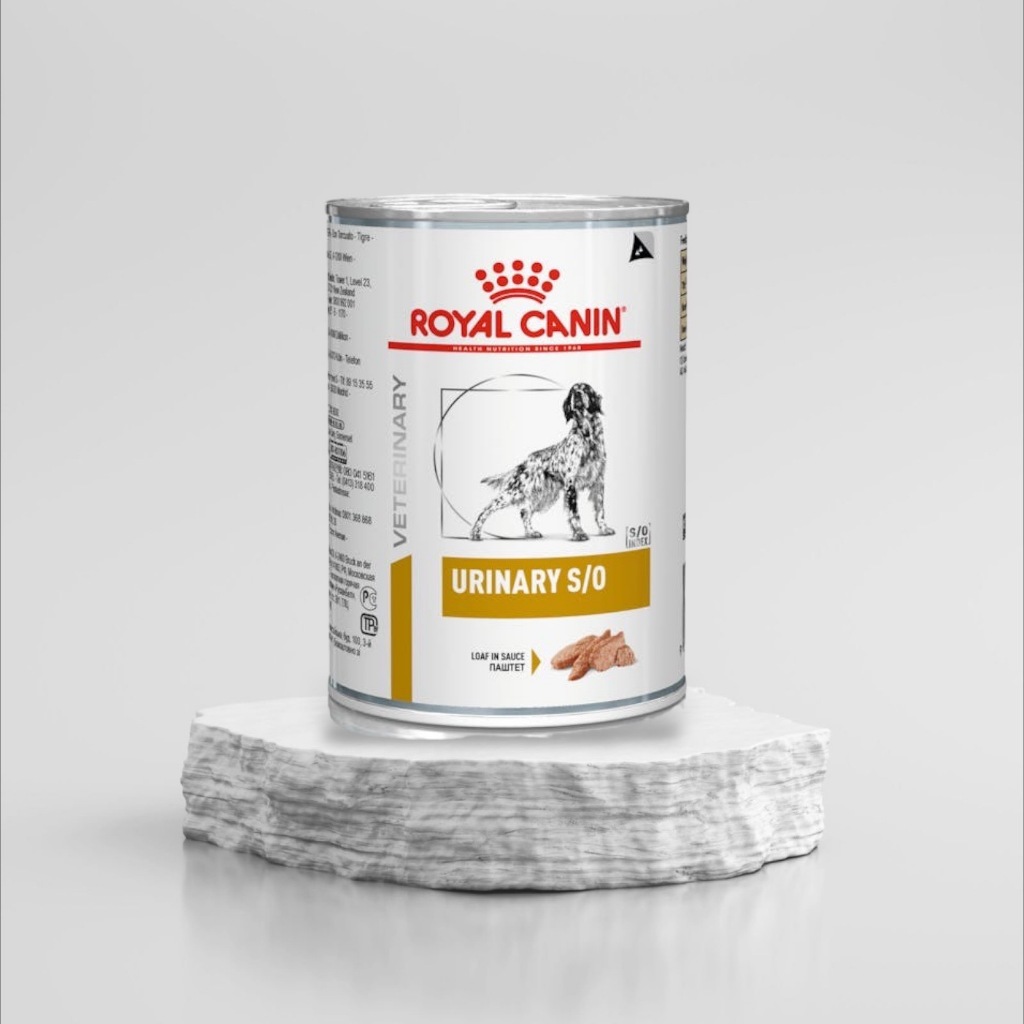 Royal Canin VET Urinary S/O Dog Wet Food อาหารเปียก สุนัข โรคนิ่ว กระเพาะปัสสาวะอักเสบ 1 กระป๋อง