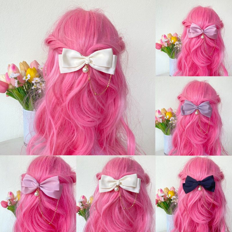 ร้านไทย กิ๊ฟโบว์ห้อยโซ่ เรียบหรู วินเทจ พร้อมส่งจากไทย