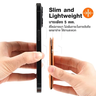 Casespace88 Smart Grip Mobile ขาตั้งโทรศัพท์มือถือ แบบแม่เหล็ก พับได้ ใส่บัตรได้ 2 ใบ สําหรับ iPhone Cardholder