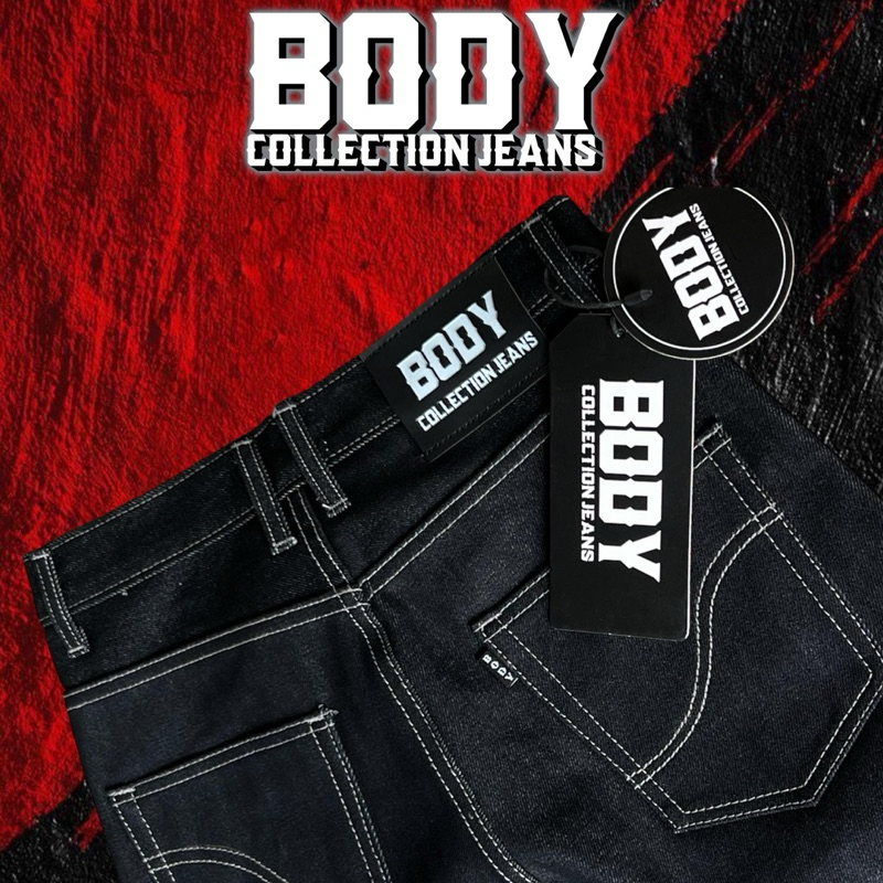 กางเกงBODY 16oz. มิดไนท์ด้ายเทา