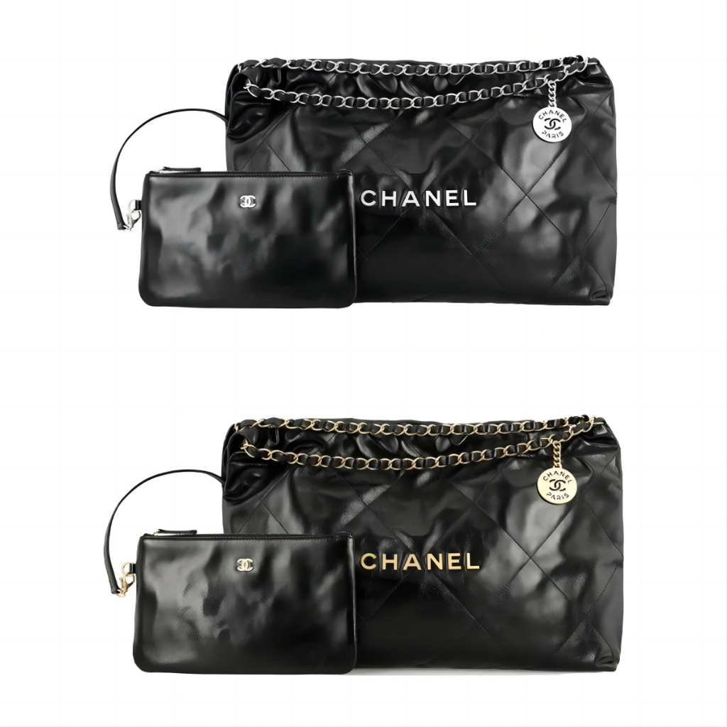 Chanel/หนังแกะ/กระเป๋าสะพาย/คลัทช์/กระเป๋าใต้วงแขน/AS4486/ของแท้ 100%