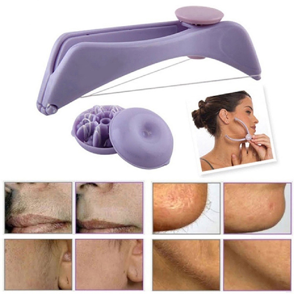 【กรุงเทพจัดส่งสินค้า】เครื่องมือกําจัดขนบนใบหน้า Facial Hair Remover Hair Spring Threading เครื ่ องกําจัดขนริมฝีปากคิ ้
