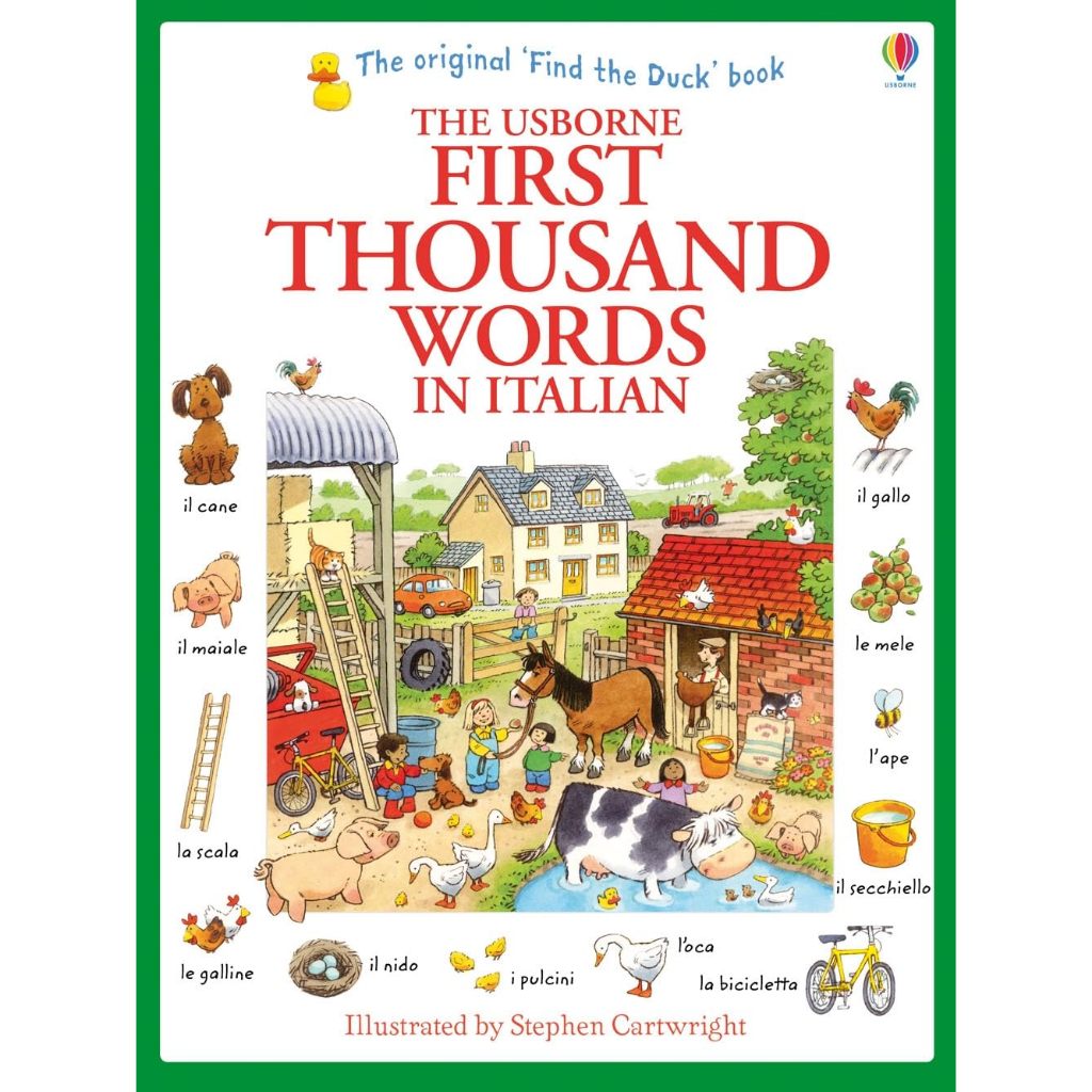 The Usborne First Thousand Words in Italian - First Thousand Words English, 1000 Italian words