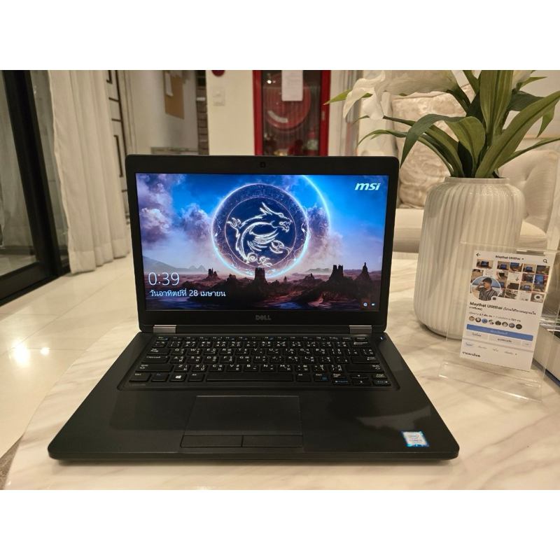 Notebook DELL latitude 5480  💻cpu: intel core i5  💻ram:8g 💻SSD :120g โน๊ตบุ๊คมือสอง พร้อมใช้งาน