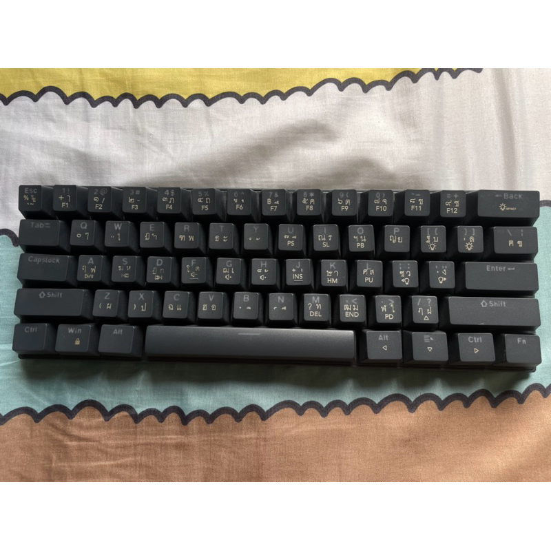 Tsunami MK-61 Grey ขนาด 60% Compact Mechanical Keyboard