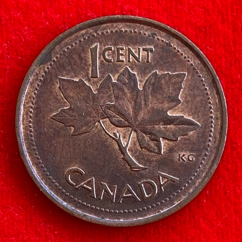 🇨🇦 เหรียญแคนาดา Canada 1 cent ปี 2002 เหรียญต่างประเทศ