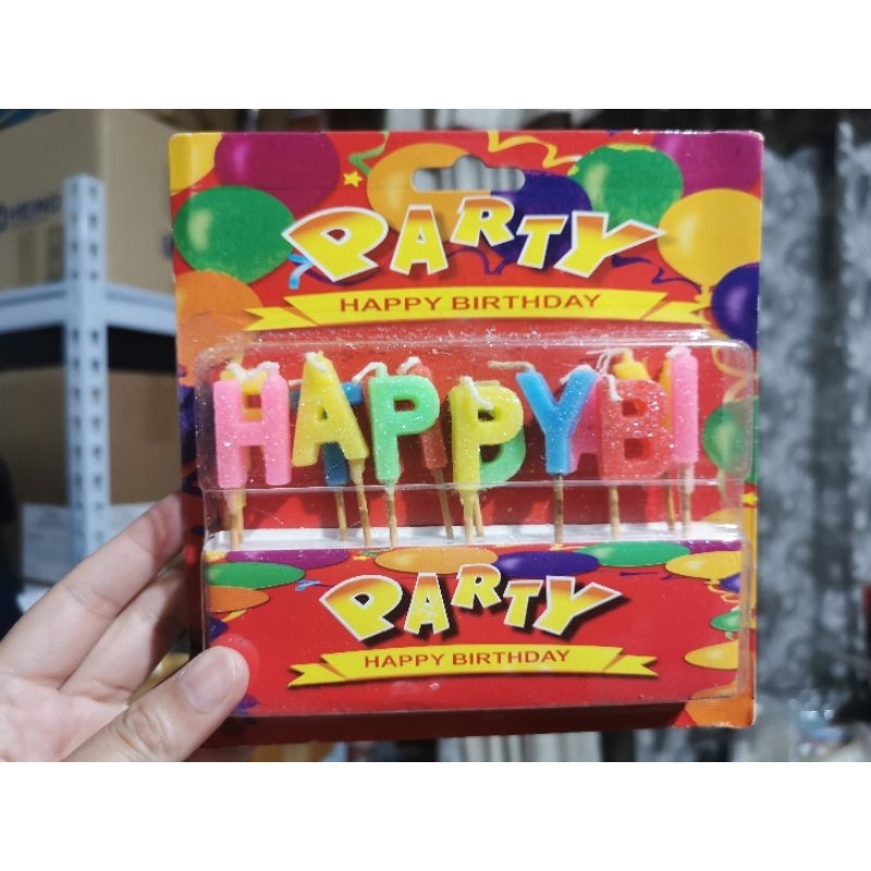 🎂พร้อมส่ง🎂 เทียนตัวอักษร Happy Birthday