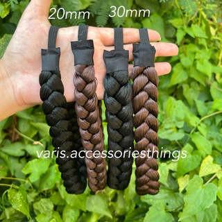 พร้อมส่ง เปียยางยืดที่คาดผมรับปริญญา งานแต่ง ผมเปียปลอม เปียผมพยาบาล
