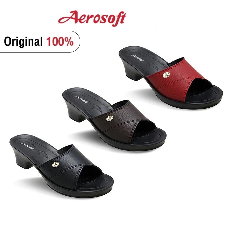 Aerosoft รองเท้าแตะส้นสูงผู้หญิงแอโร่ซอฟ รุ่น LA3131,รุ่น LA3185 และ รุ่น LA3183