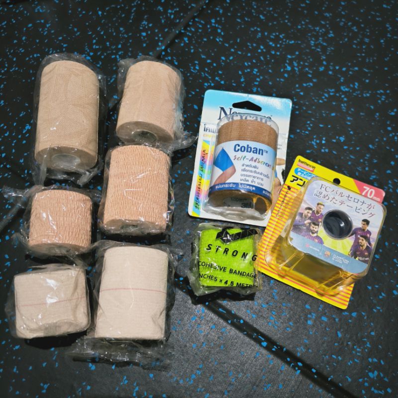 Adhesive elastic tape/Coban/Under warap เทปยืด ผ้ายืดประคองกล้ามเนื้อและข้อต่อ โฟมรองกันเทปกัด