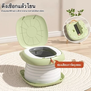 【กรุงเทพจัดส่งสินค้า】ที่นั่งชักโครกเด็ เด็กพกพา สำหรับเด โถปัสสาวะเด็ก พกพาง่าย สําหรับเด็ก ตั้งแคมป พับได้ เดินทาง