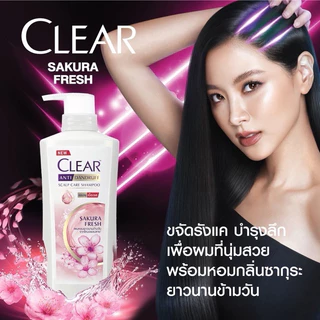 ‼️ครบทุกกลิ่น ‼️ Clear แชมพูเคลียร์ แชมพูขจัดรังแค บำรุงหนังศีรษะ ✔️ขวดปั๊ม 350 มล.✔️ มี 6 กลิ่น