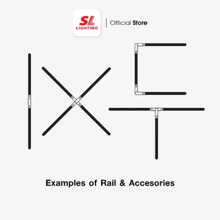 SL LIGHTING | Track Rail, Track Accessories - รางแทร็คไลท์และอุปกรณ์เสริมราง รุ่น TL-B, TL-W ขนาด 1 เมตร
