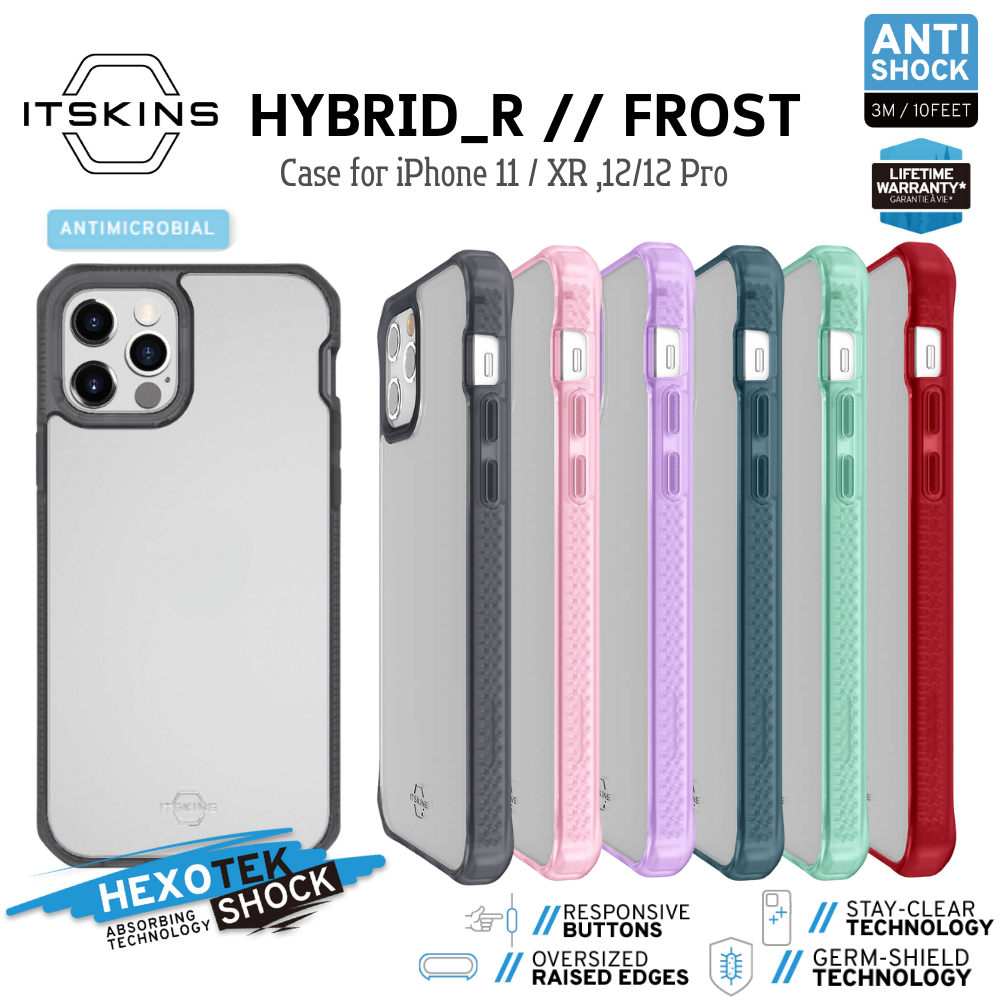 ITSKINS HYBRID_R // FROST เคสกันกระแทก สำหรับ iPhone 11/XR 12/12 Pro