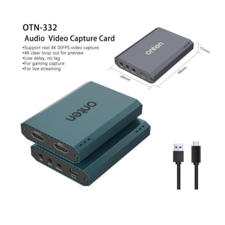 Onten Audio Video Capture Card OTN-332. สินค้ารับประกัน 1 ปี.