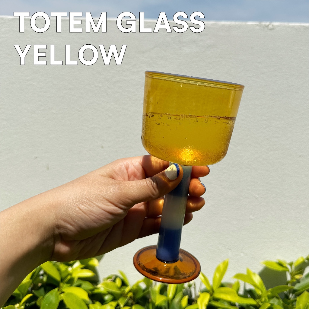 Sardine แก้วแชมเปญ ไวน์ Sardine Totem glass  สี Yellow