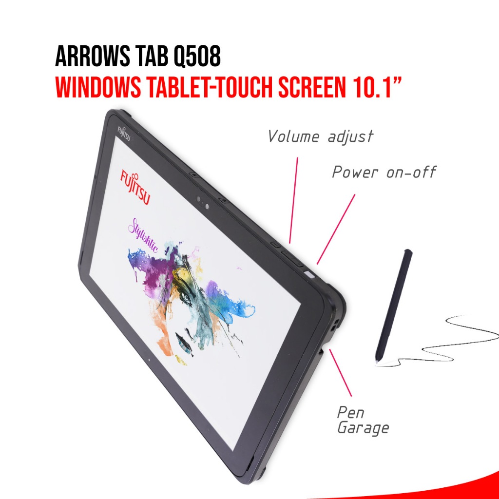 แท็บเล็ต Fujitsu Arrows Tab Q508 | 10.1 inch | 4GB | 64-128GB SSD eMMC ...