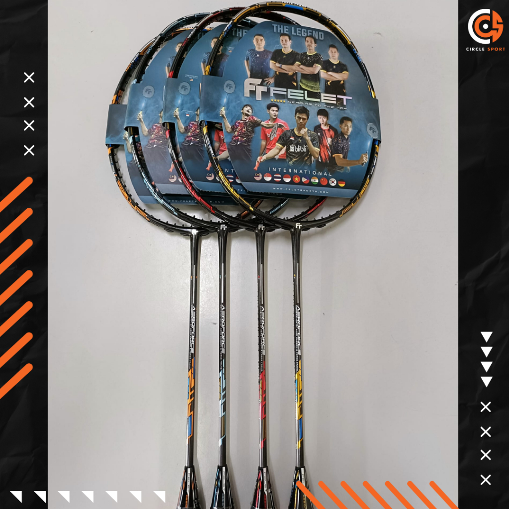 FELET AEROFORCE (3U / 4U) สามารถขึ้นเอ็นได้ถึง 45LBS ไม้แบดมินตัน (สินค้าลิขสิทธิ์แท้ 100%)
