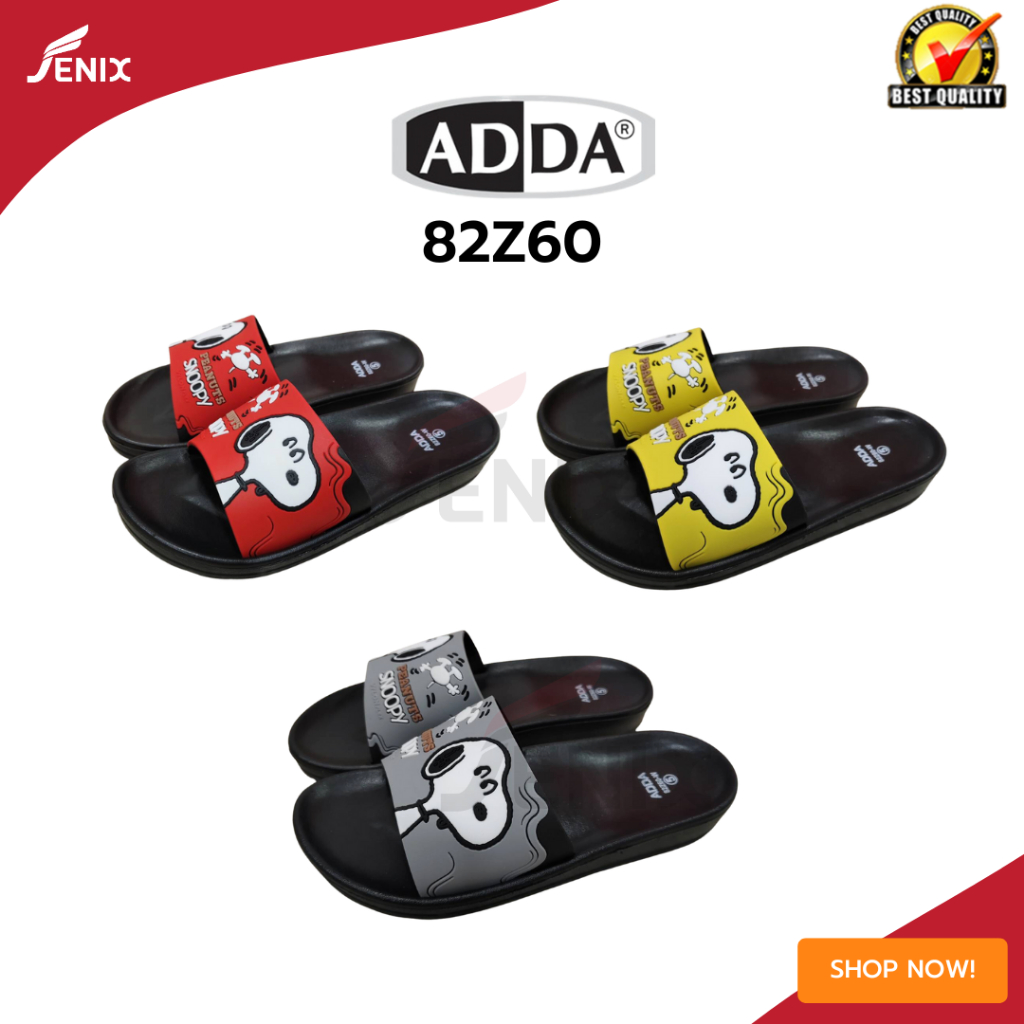 รองเท้าแตะ แบบสวม ADDA รุ่น 82Z60 ลายสนูปปี้