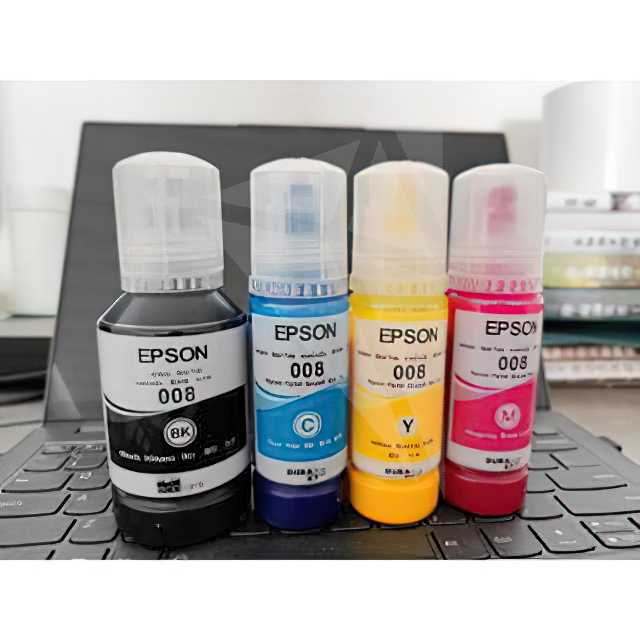 หมึกเติมกันน้ำของแท้ Epson 008 pack4 (สำหรับใช้กับ L15150, L15160) (ของแท้ ไม่มีกล่อง)