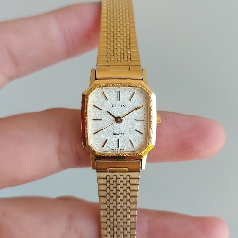 นาฬิกา Elgin Quartz Lady มือสองของแท้100%