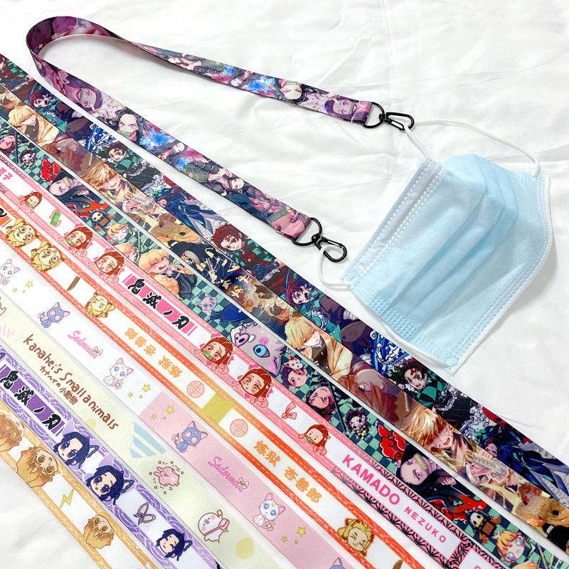 สายคล้องแมส ลายดาบพิฆาตอสูร ลายน่ารักมาก ๆ พร้อมส่งจากไทย