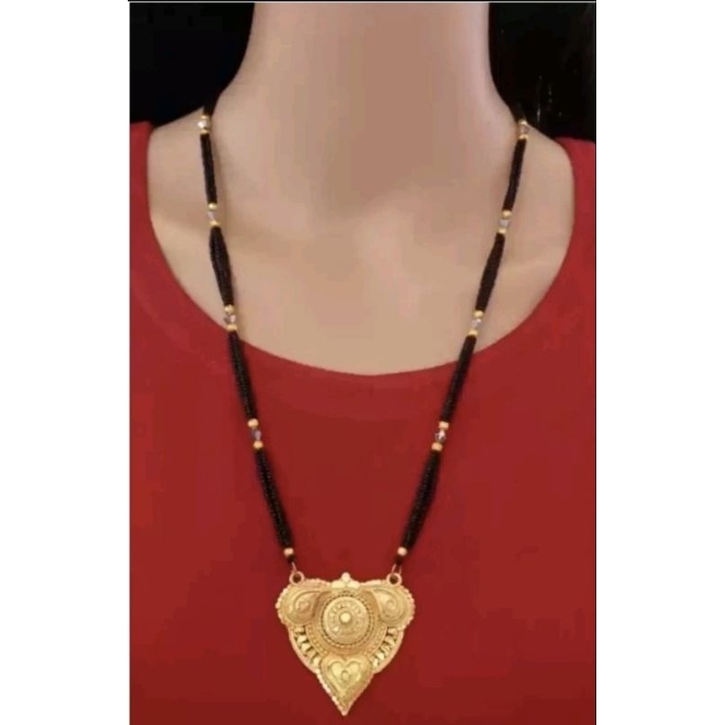 Necklaces mangalsutra Indian Traditional Necklace from India Mangalsutra สร้อยคอแบบดั้งเดิมของอินเดียจากอินเดีย