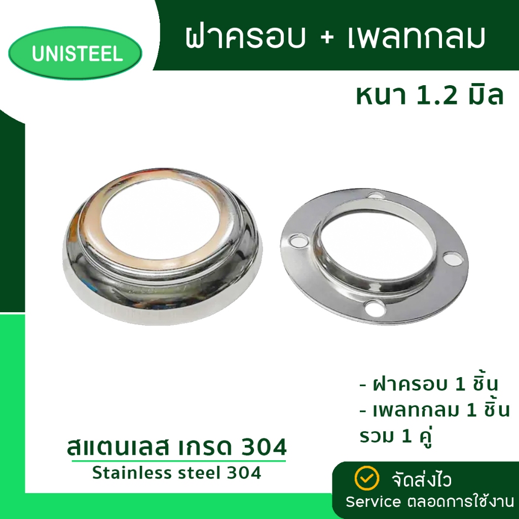 [ฝาครอบ เพลทกลม] ขายเป็นคู่ ฝาครอบ+เพลทกลม = 1 คู่ (ราคา 1 คู่)