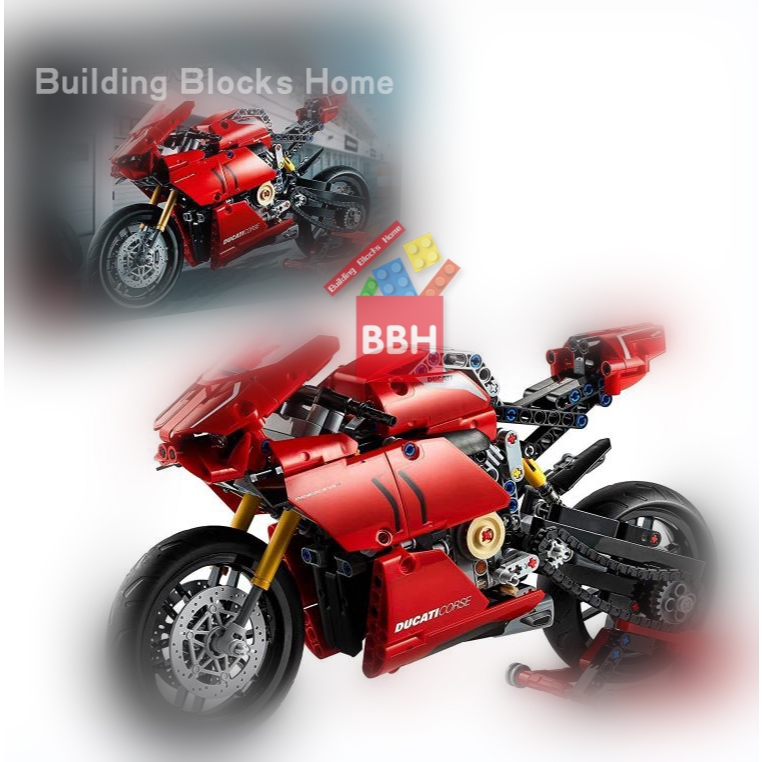 ⚡จัดส่งตลอด 24 ชั่วโมง ⚡Compatible lepin Technic Toy Building Blocks Ducati 42107（ 646+PCS）