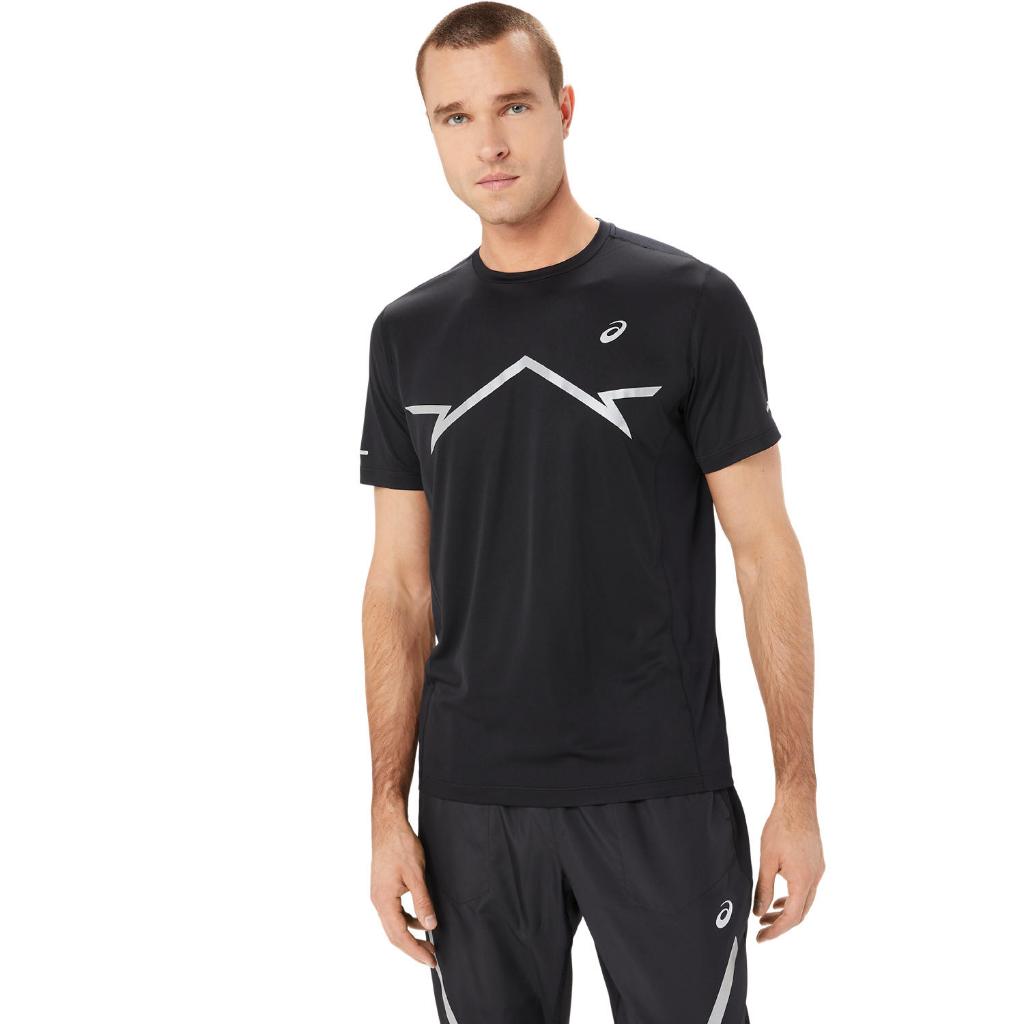 ASICS : LITE-SHOW SS TOP MEN RUNNING ผู้ชาย เสื้อคอกลม ของแท้ PERFORMANCE BLACK