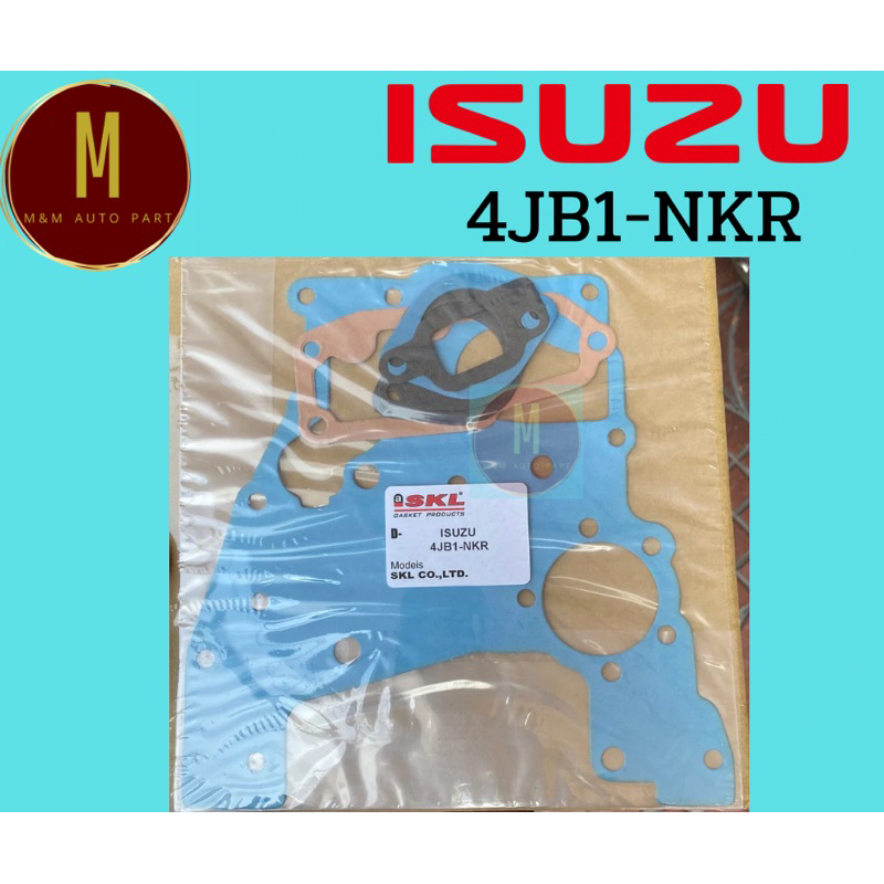 ประเก็นฝาหน้า ISUZU 4JB1-NKR ELF(ชุดไฟหนัง)FASTERZ NKR BUDDY 2800CC ยี่ห้อ skl