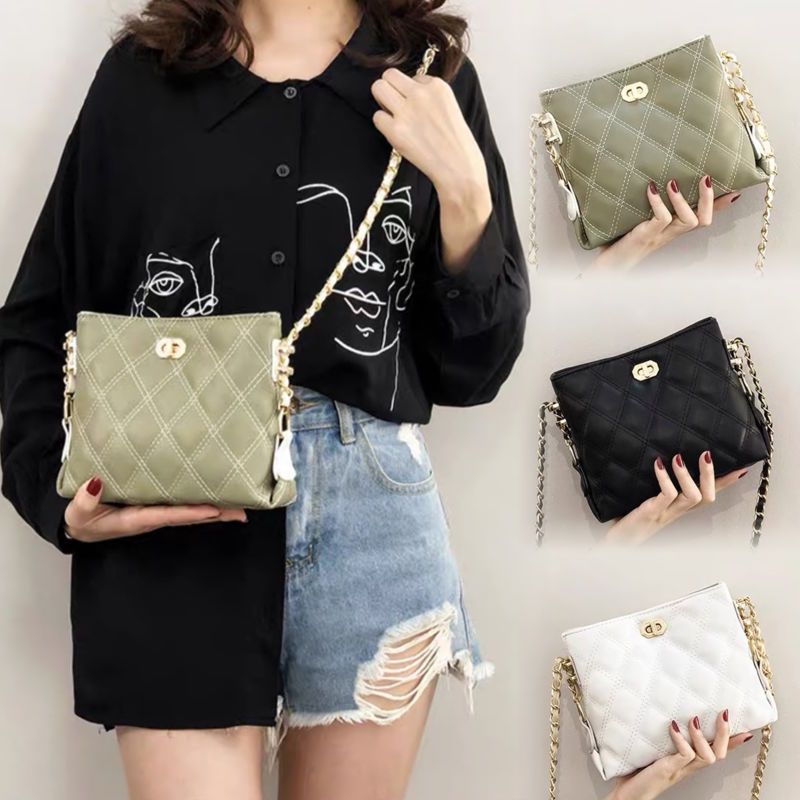 กระเป๋าสะพายไหล่ หนัง Pu สวยงาม แฟชั่นเรียบง่าย สําหรับผู้หญิง ใช้ในออฟฟิศ