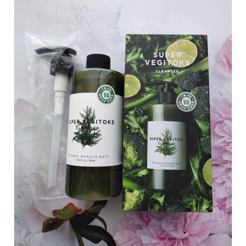 ⚡️พร้อมส่ง⚡️คลีนเซอร์จากน้ำผลไม้สีเขียว WB Wonder Bath Super Vegitoks Cleanser