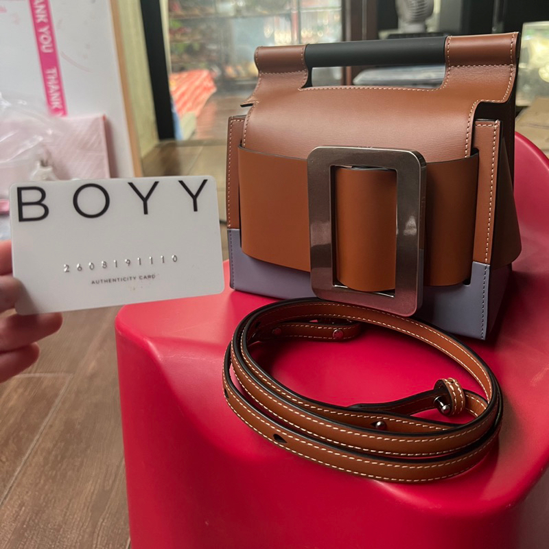 Boyy มือสอง Boyy bag ROMERO TWO TONE กระเป๋า Boyy แท้