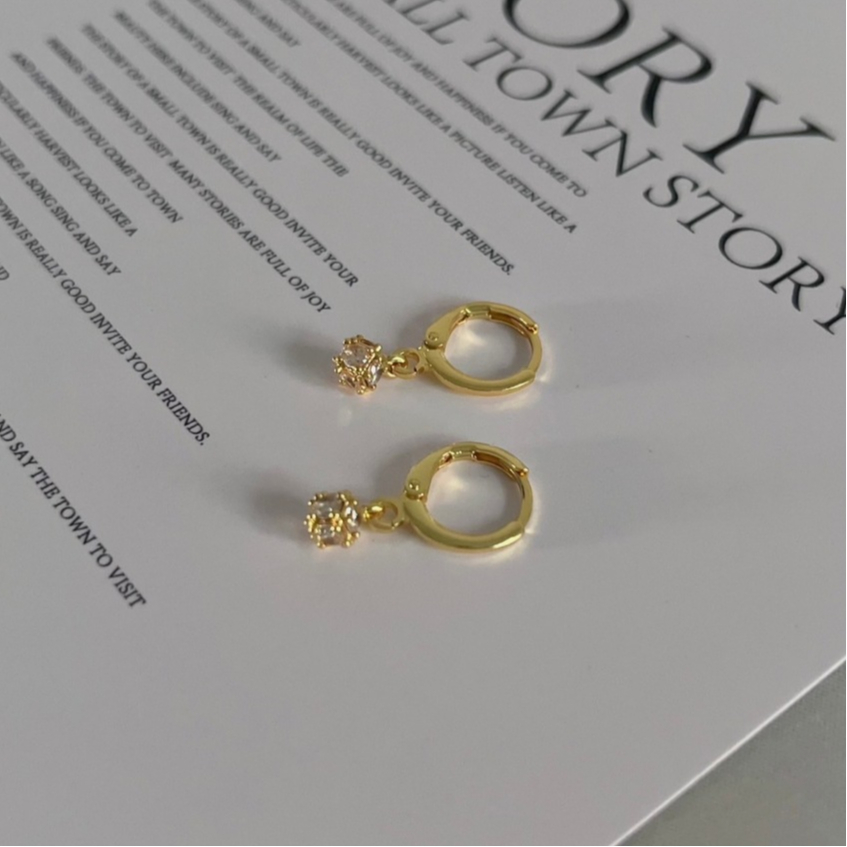 183-littlegirl gifts- Sparkling ball earrings s925 ราคา ถูกที่สุด ดีลบีเคเค