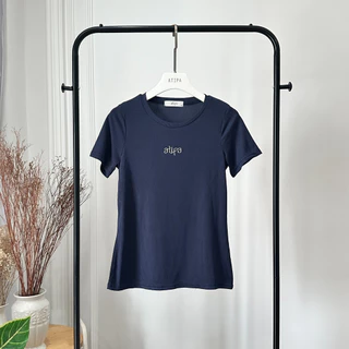 Atipashop - BLAINE RIB T-SHIRT เสื้อยืด แขนสั้น คอกลม